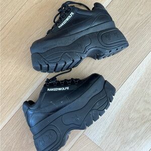 Naked wolf platform sneakers